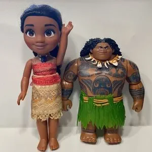 Disney Toys Disney Moana And Maui Talking Singing Toy Set